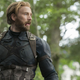 Chris Evans in Avengers: Infinity War, likely his penultimate appearance as Captain America.